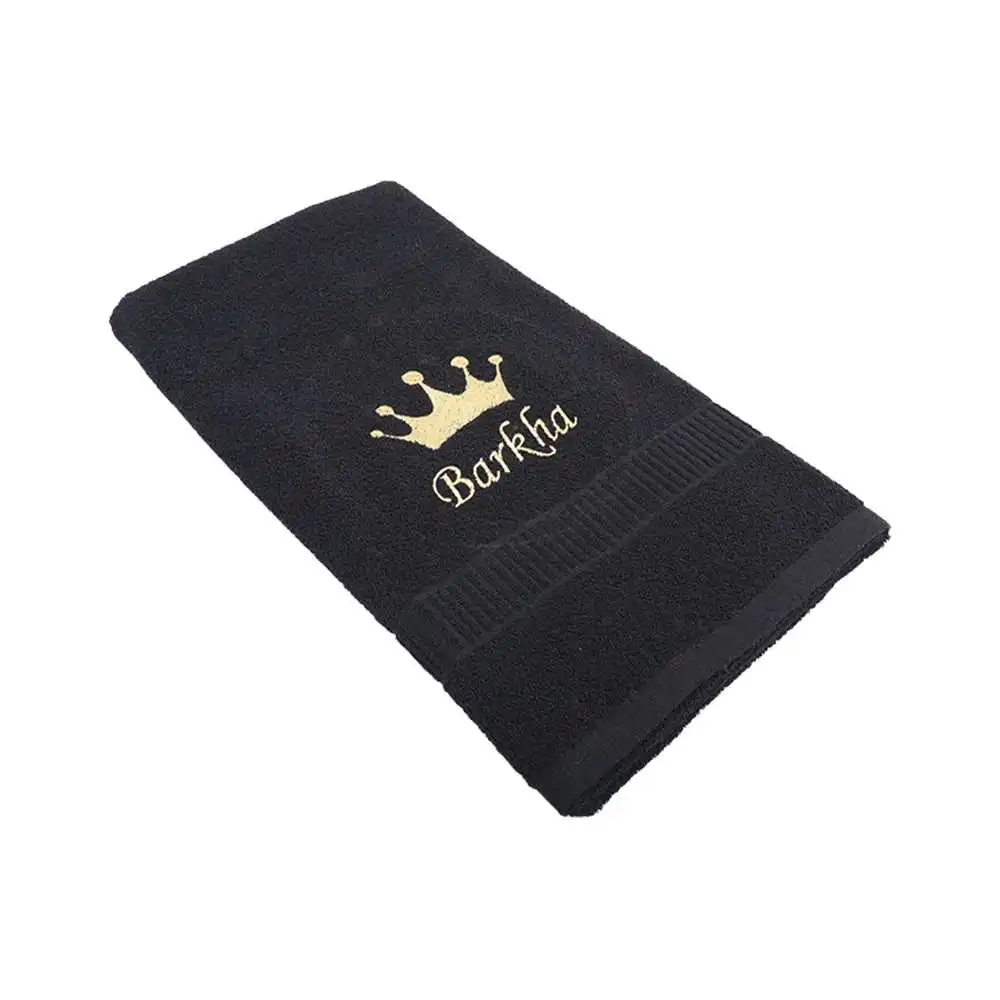 Personalized Towel with Queen Crown